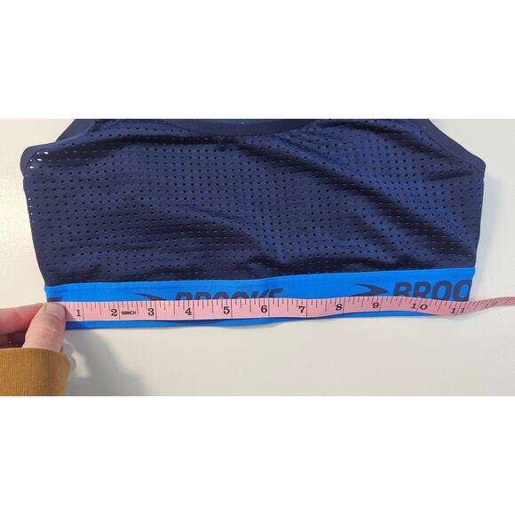 Brooks drive running mesh bra ultra double support sz S padded blue stretch EUC - Picture 8 of 8